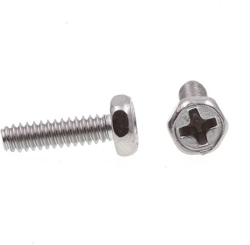 برغي آلة Prime-Line 9012347، رأس سداسي مسنن من فيليبس #6-32 × 1/2 بوصة، فولاذ مقاوم للصدأ من الدرجة 18-8، عبوة من 25 قطعة in Saudi Arabia