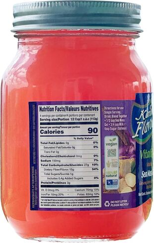 Sea Moss Gel (Sorrel Hibiscus) 16 Oz. | Natural Raw Organic | Packed with Vitamins and Minerals | Shelf Stable | Ethically Harvested in Saudi Arabia