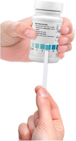 أنظمة الاختبار الصناعية 480014 شريط اختبار جودة المياه بيروكسيد (H2O2)، ارتفاع 1 بوصة، عرض 1 بوصة، طول 1 بوصة (عبوة من 50 قطعة) in Kuwait