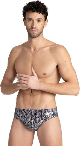 Arena Men's Brief Kikko, Black-Multi Black, 42 in Saudi Arabia