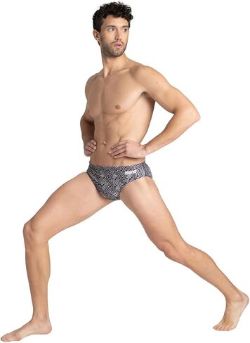 Arena Men's Brief Kikko, Black-Multi Black, 42 in Saudi Arabia