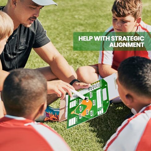 Magnetic Baseball Board Lineup Cards - 40 Pcs, Strong Magnetic Baseball Dry Erase Clipboard for Coaches, Durable Softball Lineup Board for Dugout with 30 Cards, 3 Markers and Clips in Kuwait