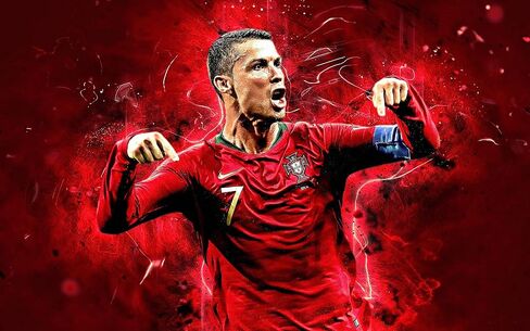 Cristiano Ronaldo Poster For Walls Bedroom Hall Portugal Pop Quotes Real Madrid CR7 Jeventus Manchester - 12 x16 Inch- (Pack of 3, LAMINATED) in Saudi Arabia