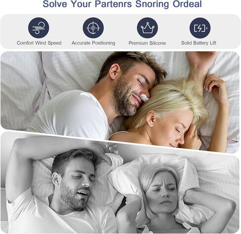 Anti Snoring Devices, Snoring Solution to Stop Snoring, Effective Anti Snore Device Suitable for Men and Women All Nose Shapes, White in Saudi Arabia