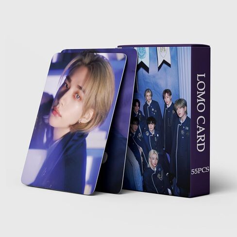 مجموعة بطاقات صور Stray Kids 55 قطعة من بطاقات Straykids Magic School Lomo KPOP Stray Kids Photocard مجموعة هدية لتزيين الحفلات الضالة، بطاقات بريدية Stray Kids Merch in Kuwait