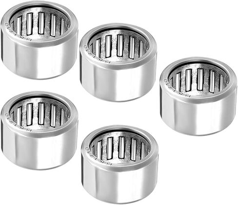 5pcs HK1210 Needle Roller Bearings - [12mm x 16mm x 10mm] Open End for Gearbox Use, Chrome Steel Rollers in Saudi Arabia