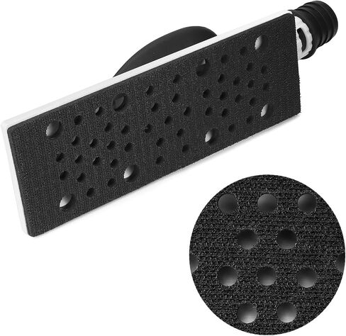 QWORK Hand Sanding Block with Hook&Loop Base for Dust-Free Operation, Durable, Comfortable, and Portable for Wood Polishing, Household Cleaning, and Car Repair in Saudi Arabia