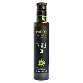 PÖDÖR Premium Thistle Oil - 8.4 fl. Oz. - Cold-Pressed, 100% Natural, Unrefined and Unfiltered, Vegan, Gluten-Free, Non-GMO in Glass Bottle