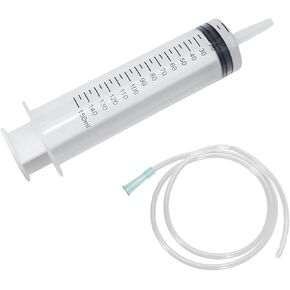 150ml Large Syringe ,Plastic Syringe with 40 Inches Plastic Tubing for Scientific Labs,Liquid,Plant Irrigation,Perfumes,Inks,Feeding Pets