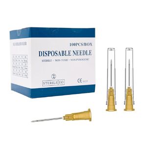 25 Gauge 5/8 Inch Needle,100 PCS Luer Lock Industrial Dispensing Accessories Needles,Individually Wrapped