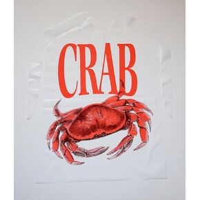 TIDI Products 313-25Pack Disposable Plastic Crab Bib, 1" Height, 9" Width, 12" Length (Pack of 25)