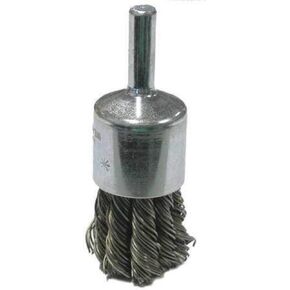 Weiler 36286 Wolverine 3/4" Knot Wire End Brush, 014" Steel Fill, 1/4" Stem, Made in The USA (Pack of 10)