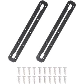 VTurboWay 2 Pcs 13.4" Low Profile Track, Kayak Track for Fishing Rod Holder, Kayak Gear Track Accessories, Reinforced Marine Nylon, Free Installation Screws