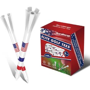 Premium Golf Tees - 5-Prong & 4-Prong Anti-Slip, Enhanced Stability, Unbreakable Golf T 3-1/4" for 360cc Drivers, Ideal Gift for Golfer
