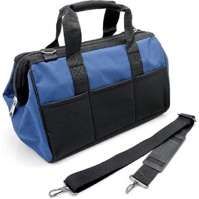 Lockout Bag - Loto Supplies lock bag, easy to carry kit with handle for Lockout Tagout Devices (blue and black bag)