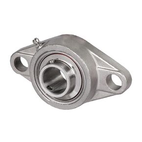 SUCSFL 205-16 Stainless Steel Flange Bearing Unit 1" Bore with Set Screw Suitable for Engines & Pump Paper Mill Off-Shore