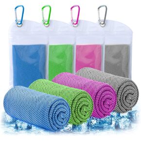 Amgico Cooling Towels (40"x12"),Ice Towel Soft Breathable Chilling Towel Microfiber Towels for Athletes,Yoga,Sport,Running,Gym,Workout,Camping,Fitness