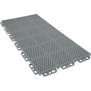 Caliber ProTech Garage Flooring Tiles, 9" x 18" Interlocking Tiles, Grey, 8-Pack