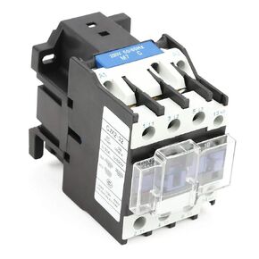 AC Contactor, CJX2-3210 220V 32A Industrial Electric AC Contactor High Sensitivity Household Contactor Used in Power,Distribution,Power Applications