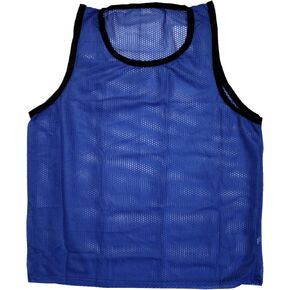 BlueDot Trading Youth Nylon Mesh Scrimmage Training Pinnie Vest for team practice for Children’s sports soccer, football, basketball, Lacrosse, Blue, Quantity 1 Pack