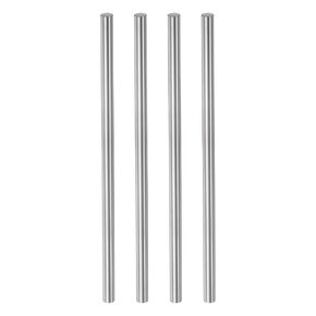 4pcs Linear Motion Rod Shaft Guide 8mm x 200mm Bearing Steel Chrome Plated Smooth Hardened Rod High Precision Linear Motion Shaft Linear Rail for 3D Printer CNC DIY Tools