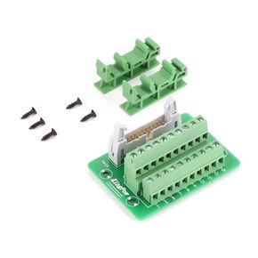 IDC20P 20Pin Male Header Board Module Terminal Block Connector Interface with Bracket