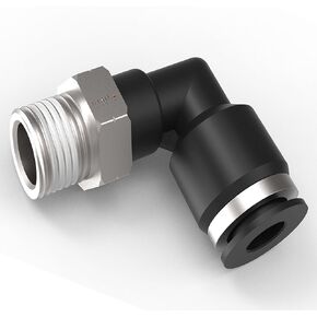 Push-To-Connect Fittings 5/16 Or 8MM"Od 1/4 Npt Air Elbow Union Air Line Tube Fittings Push In Fitting Pneumatic Push Elbow(10 Pack)