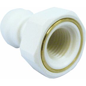 John Guest Speedfit PP450821W 1/4OD by 1/8NPTF Female Adapter, 10-Pack