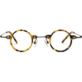 Zeelool Vintage Round Glasses Frame for Women with Non-prescription Clear Lens Burgess ZJGX308401