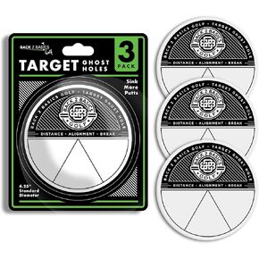 3-Piece Target Ghost Holes: Unique Design, Durable Construction, Portable & Lightweight for Challenging Targets. Improve your Putting and Chipping