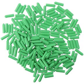 Fixing Wall Anchor 200pcs 8mm x26mm Self Tapping Green Masonry Screw Hardware Plastic Drywall Plugs Anchors Engineering Construction