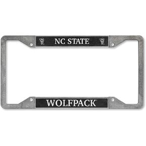 Rico Industries NCAA North Carolina State Wolfpack Pewter License Plate Frame 12" x 6"