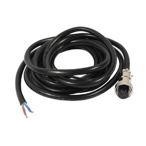 uxcell GX12 2 Pins Double Female Head Aviation Socket Connector Electrical Cable 2m