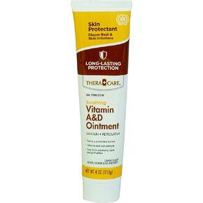 Thera|Care Vitamin A&D Ointment | Lanolin • Petrolatum | Long-lasting | Soothing Relief | 4 oz