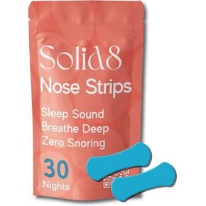 Nose Strips - Extra Strength, Sweat Resistant, Nasal Congestion Relief, Effective Snoring and Sleep Solution - One Month Supply