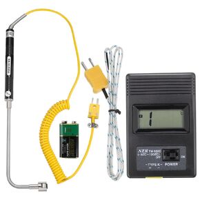 MECCANIXITY Digital Thermocouple Thermometer K Type Temperature Meter (-50 to 1300 °C), with Surface Thermocouple Probe NR-81533A