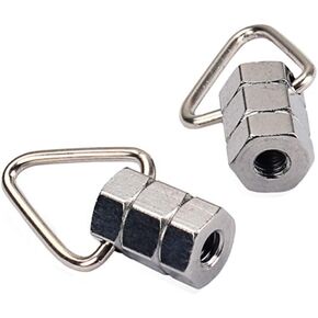 SUPVOX 2pcs Strap Lock Strap Button Banjo Guitar Strap Hook Button for Banjo Guitar Parts (Silver)