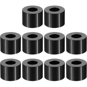 PATIKIL M12 Aluminum Spacers, 10 Pcs Metal Spacer Aluminum M12 x 1" OD x 1/4" L Aluminum Spacer Screw Standoff Round for 1/2" or M12 Screw Bolts