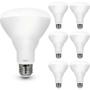 Feit Electric BR30 LED Light Bulbs, 100W Equivalent, Dimmable, E26 Standard Base, 80 CRI, 1400 Lumens, 2700K Soft White, 120V, 10 Years Lifetime, Damp Rated, 6 Pack, 100BR30DM82710KLED/6