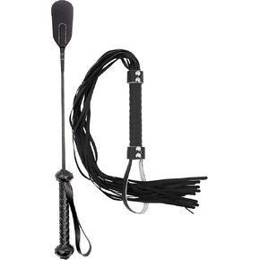 Crop Whip Set Whips and Crops Faux Leather Whip Horse Riding Whip Leather Riding Crop Leather Horse Whip Black Whip Leather Riding Crop Black
