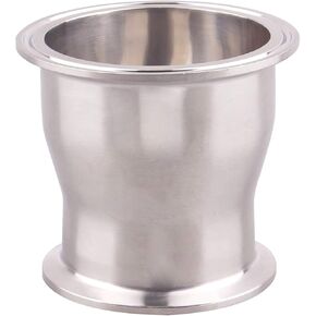 Tube OD 2" x 1-1/2" Sanitary Fitting Reducer Fitting Tri Clamp 64x50.5mm Ferrule Style Adapter Stainless Steel 304