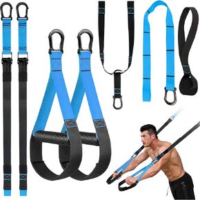 Resistance Trainer Exercise Straps, Home Resistance Training Kit with Handles, Door Anchor and Carrying Bag for Home Gym, Bodyweight Resistance Workout Straps for Indoor & Outdoor in Saudi Arabia