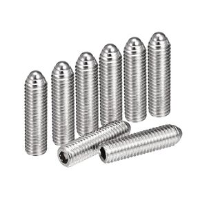 uxcell Ball Point Set Screws, M8 x 30mm 304 Stainless Steel Metric Spring Hex Socket Screw 8pcs