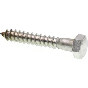 Prime-Line 9055610 Hex Lag Screws, 5/16 In. X 2 In., Grade 18-8 Stainless Steel (25 Pack)
