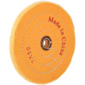 uxcell 7-Inch Cotton Buffing Wheel Polishing for Bench Grinder Tool 16mm Arbor Hole