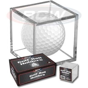BCW Golf Ball Square - Holder & Display Case (Box of 6 Cubes)