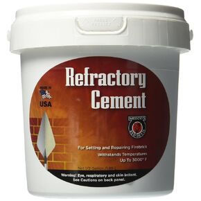 2 Pack MEECO'S RED DEVIL Refractory Cement - Indoor Use Only