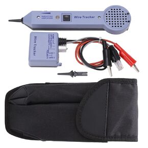 Tone and Probe Kit Network Cable Tracing Tester Kit, Audio Adjustable Wire Tracer and Circuit Tester Professional Tone Tracing Kit Induction Amplifier Cable Toner Detector