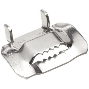 BAND-IT C25599 201/301 Stainless Steel Ear-Lokt Buckle, 5/8" Width, 100 per Box