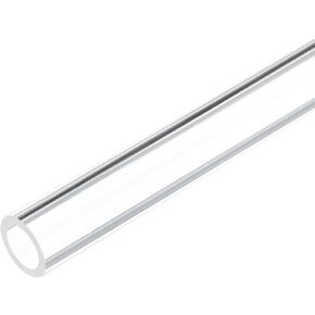 20" Clear Plastic Rigid Pipe 16mm x 20mm(5/8" x 0.8") Acrylic Tube Round Polycarbonate Tubing, [for Plumbing, Hydraulics, Aquarium, DIY]